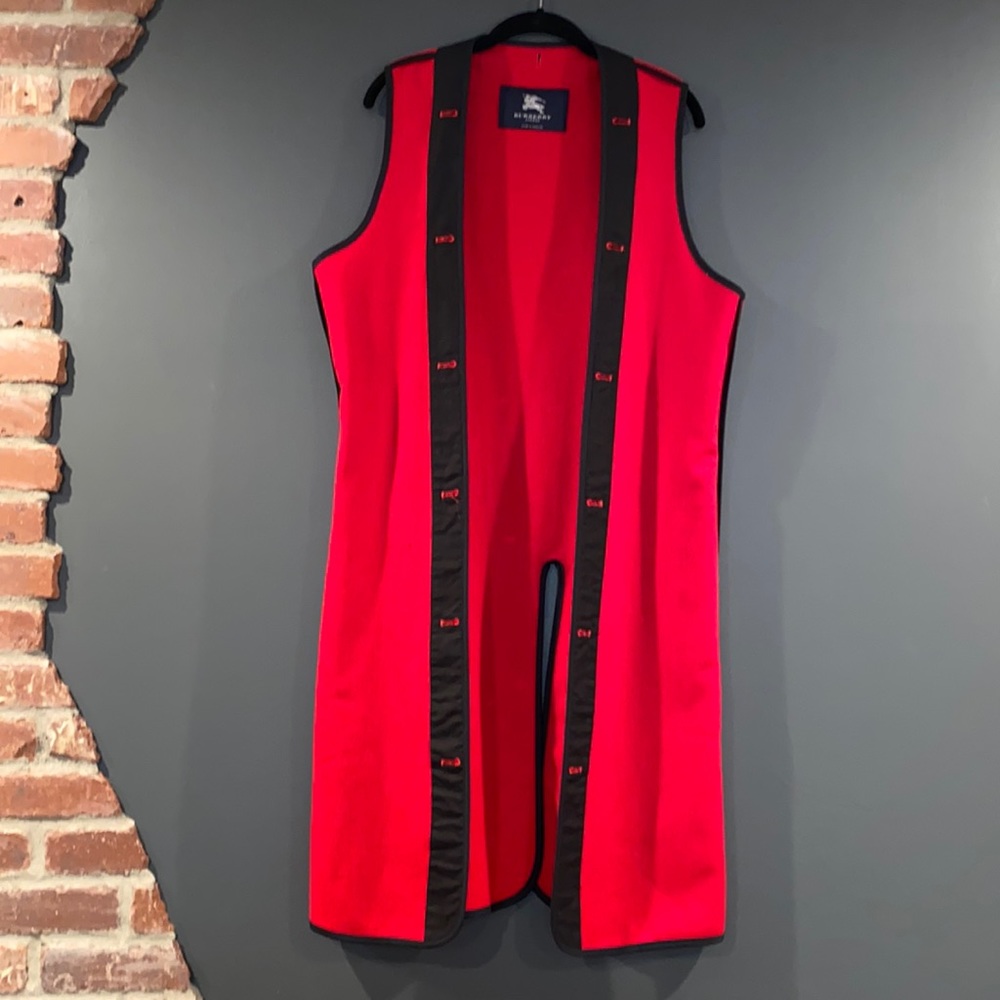 Burbury London women’s red wool blend coat liner